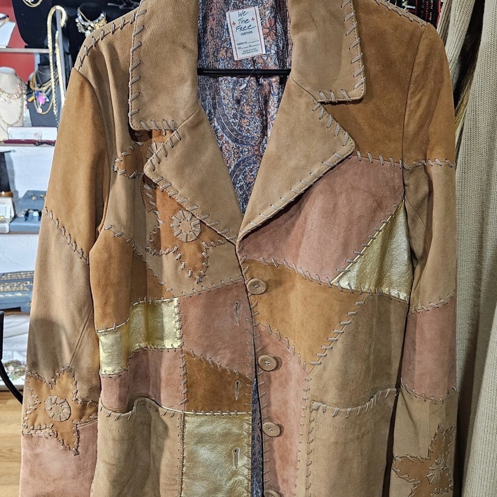 Free People Suede Button-Front Jacket - Picture 4 of 5